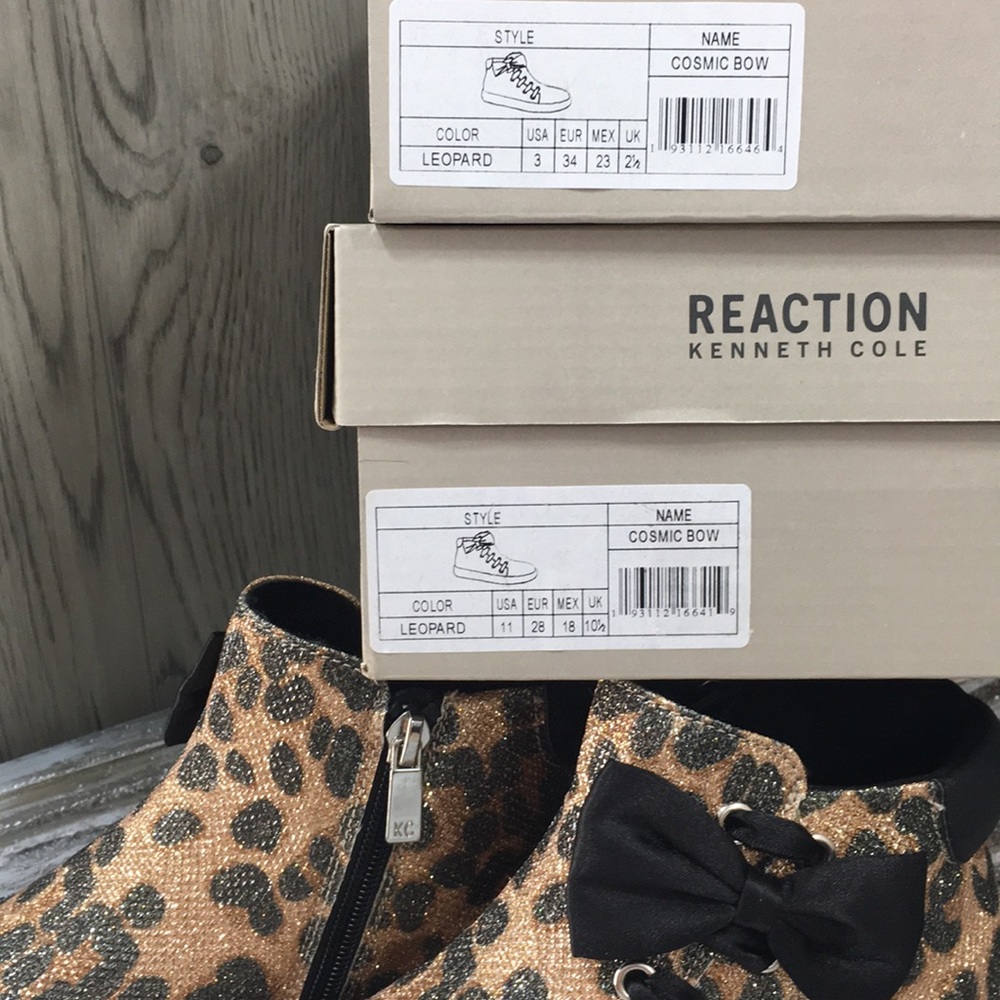 REACTION KENNETH COLE COSMIC BOW Leopard - Picture 8 of 8